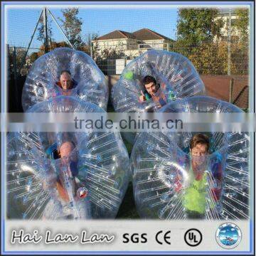 Inflatable Toy Style and PVC/TPU Material Colorful Stripes Soccer Bubble/Bubble Football