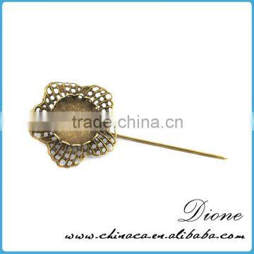 New product charms retro vingage brooch flower pins for clothes