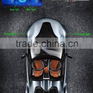 parking sensor mirror monitor with 1080P DVR recorder and GPS tracker