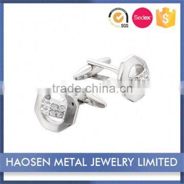 Highest Quality Embroidery Design Brass Cz Cuff Links