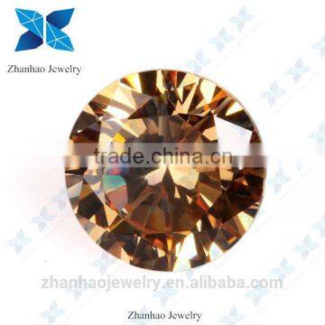 zhanhao jewelry fashion hot sale round cutting cubic zirconia synthetic gemstone/