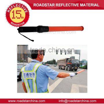 Security police led traffic control baton