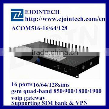 acom516g-128 goip 16 port gsm gateway ,6 channels with 128 sim slots