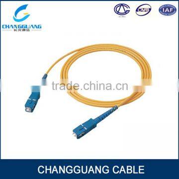 Hot sale single mode armored 2 core ftth fiber optic LC patch cord