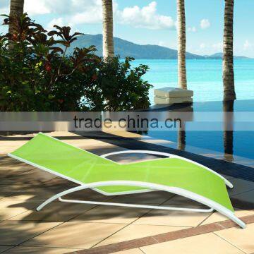 Steel folding beach lounge chair