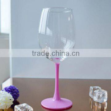 220mm High wine glass with colorful stem