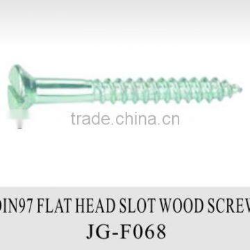 DIN97 slotted flat head woodscrew