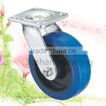 Blue Rubber Wheel 100mm Heavy Duty Swivel Furniture Caster