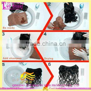Qingdao Human Hair Factory Provide Real Human Hair Nice Looking Indian Real Hair for Sale photo-6