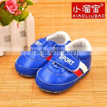 2016 Wholesale Leather Baby Sport Hot design high quality lovely genuine leather toddler baby sports shoes