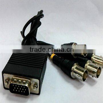 VGA to BNC converter cable with 4 ports