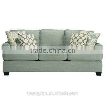 factory price hot sale fresh green color 3 seater sofa furniture for living room ,size color can be customized