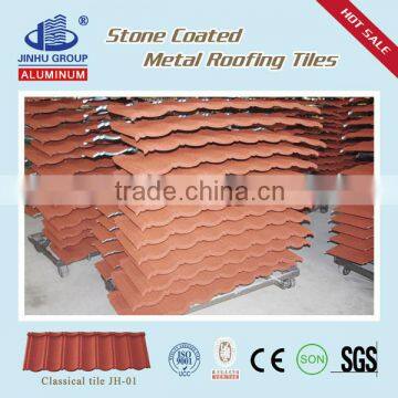 Type roof finishes colorful stone coated metal roof tile low price