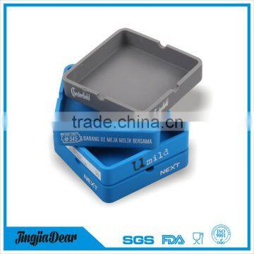 Square Shape and portable,smokeless ashtray Type Square silicone Ashtray
