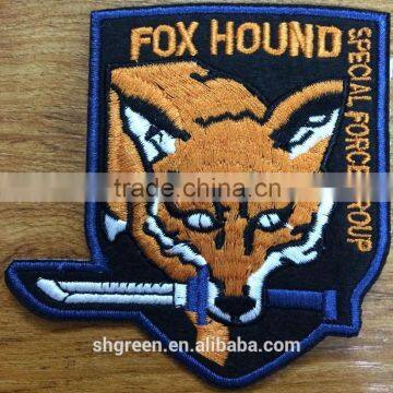 High density embroidery patch for garment