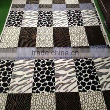 2015 New Design Heated Square Printed Flannel Blanket photo-2