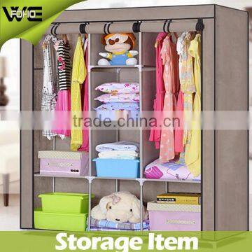 wardrobe cabinet with different color fabric,China Supplier non-woven folding portable wardrobe