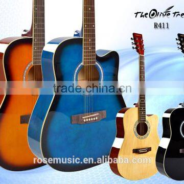 wholesale 41 inch musical instruments beginner linedn acoustic guitar (R411)