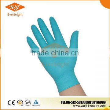 wholesale powder free blue examination nitrile glove