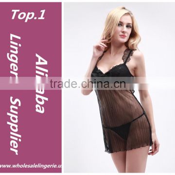 Wholesale midnight dress black transparent sexy hot japanese girl lingerie