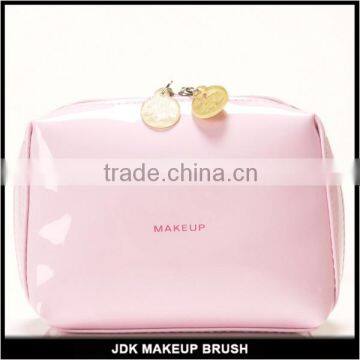 Pretty Pink Cosmetic Pouch Classical Pink Cosmetic Bag Shiny Pink Makeup Brush Holder