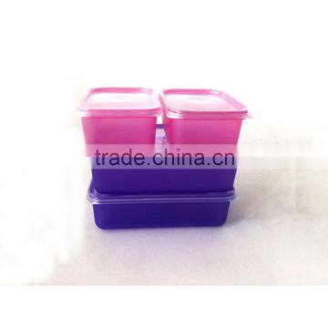 4 Pieces/Lot Clear Easy Open Cheap Plastic Reusable PP Lunch Box Food Container Plastic photo-2