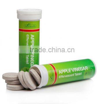 Private label apple beverage China export apple vinegar effervescent tablet