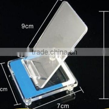 2015 HOT Selling Customized Clear Acrylic Desktop Mobile Phone Stand/acrylic Phone Holder