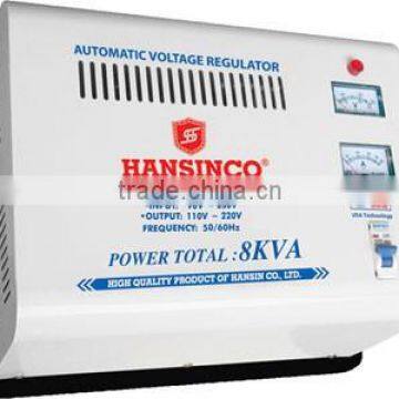 Hansinco Voltage Regulator HS 619 8KVA Single Phase (Input: 60V-240V, 90V-240V, 140V-240V, Output: 110V/220V)