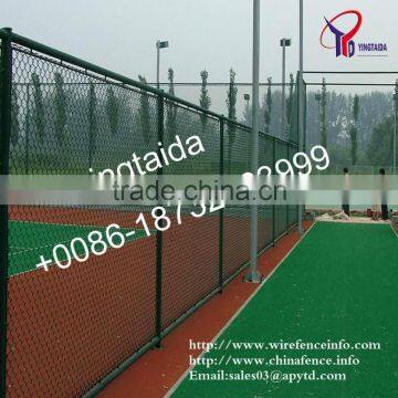 Quality galvanized PVC coated chain link fence /chain link fence for baseball fields( ISO9001)