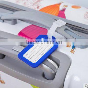 Cheap personalized plastic luggage tags with writable paper card