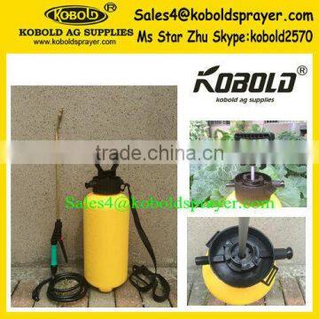 8L pressure sprayer,CE certificated with brass nozzle &lance