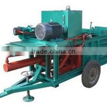 2014 Hot sale horizontal straw hydraulic baler machine with wheels