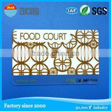 Cheap Clear/Transparent plastic business gift card with custom logo