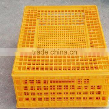 Loading 10-14 Chickens .strong True HDPE % Plastic Chicken Transport Cage , Chicken Cage,