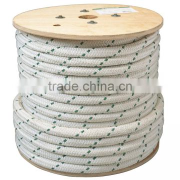 White nylon double braided rope