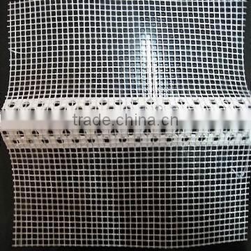 MT 25*25mm round hole PVC corner bead with fiberglass wire mesh