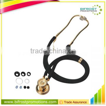 Diagnostic Gold Double Tube Medical Stethoscope