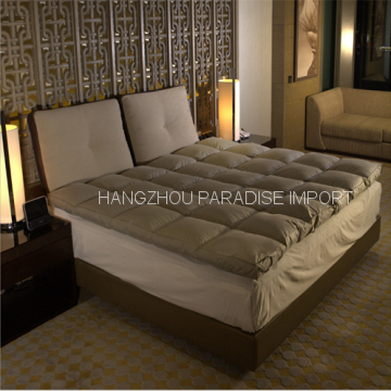 High Quality Ultra Soft White Goose Feather Memory Foam Quilted Mattress Topper photo-4