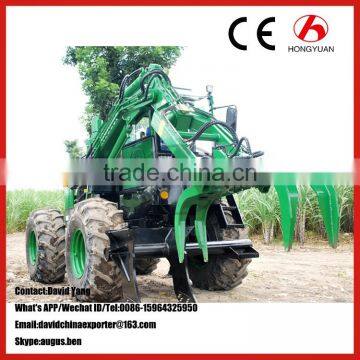 Manufacture sale hy-8600 110 degree wheel sugarcane loader/3 wheel cane loader