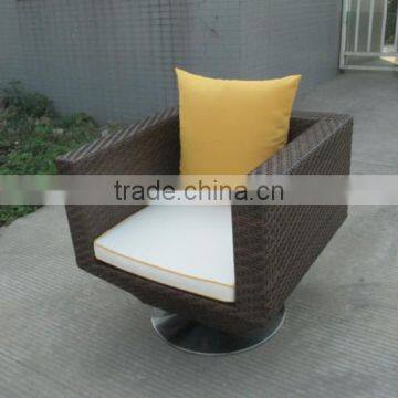Luxury Outdoor Furniture Wicker Hotel Furniture Rattan Chair With Side Table photo-2