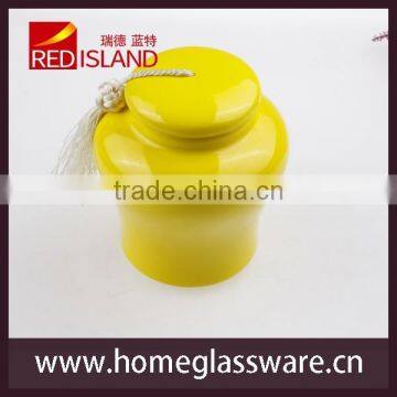Colorful Ceramic Tea Canister Container Storage Jar photo-2