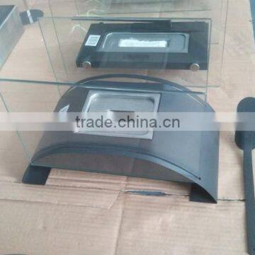 decorative iron sheet metal bio fuel fireplace with crushed glass and box burner