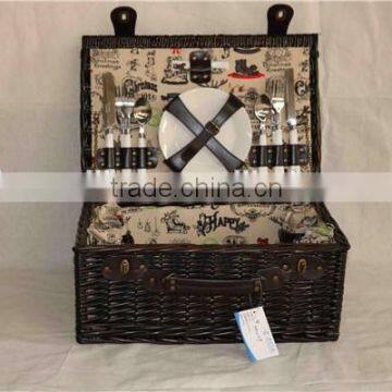 100%handmade Natural Exquisite Empty Picnic Baskets,wicker Picnic Basket Wholesale