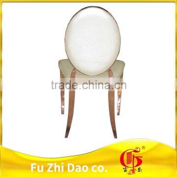 Banquet /wedding Royal Round Back Design Stainless Steel Chair photo-4