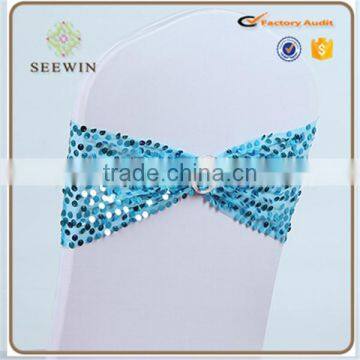 Cheap Sequin Chair Cover Chair Sashes photo-3