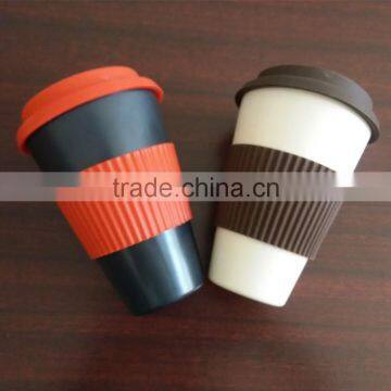 Bamboo Fiber Eco Tumbler,coffee Cup With Lid and Sleeve photo-5