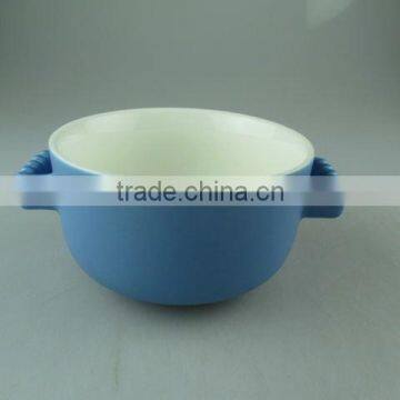 Stocklot glazed porcelain cookware/tureen with handles