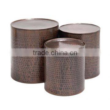 Engraved Metal Side Table For Living Room photo-5