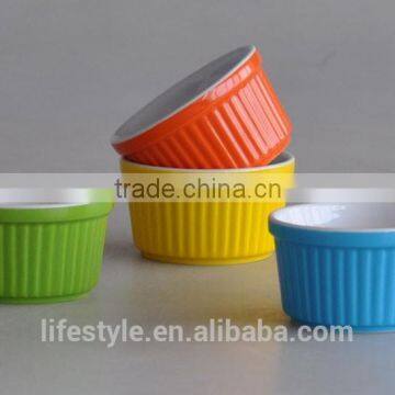 Ceramic Ramekin Bowl,Stoneware With Solid Color photo-2